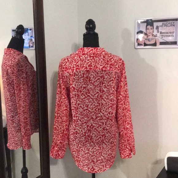 Mango Basics Button Down Shirt 👠🕶 EUC - Picture 3 of 4